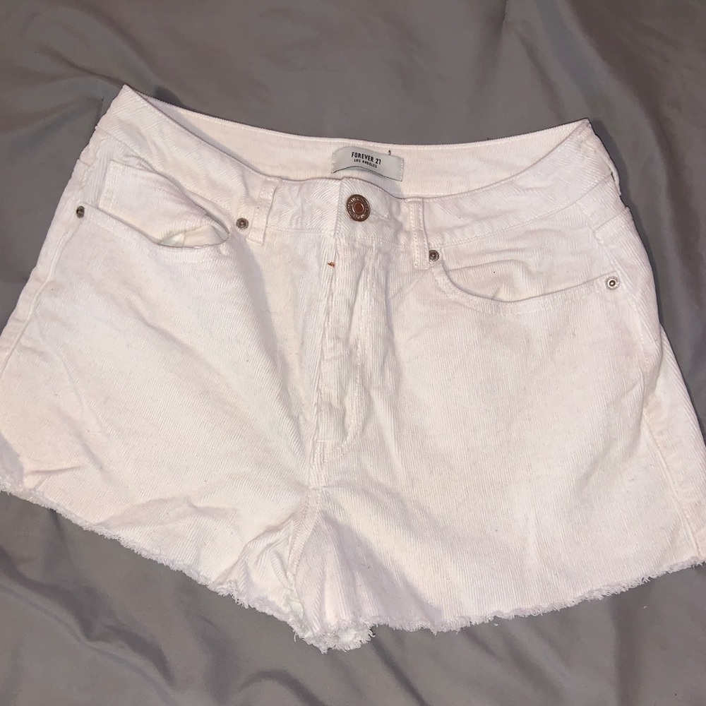 Forever 21 Brand Corduroy High Waisted Shorts